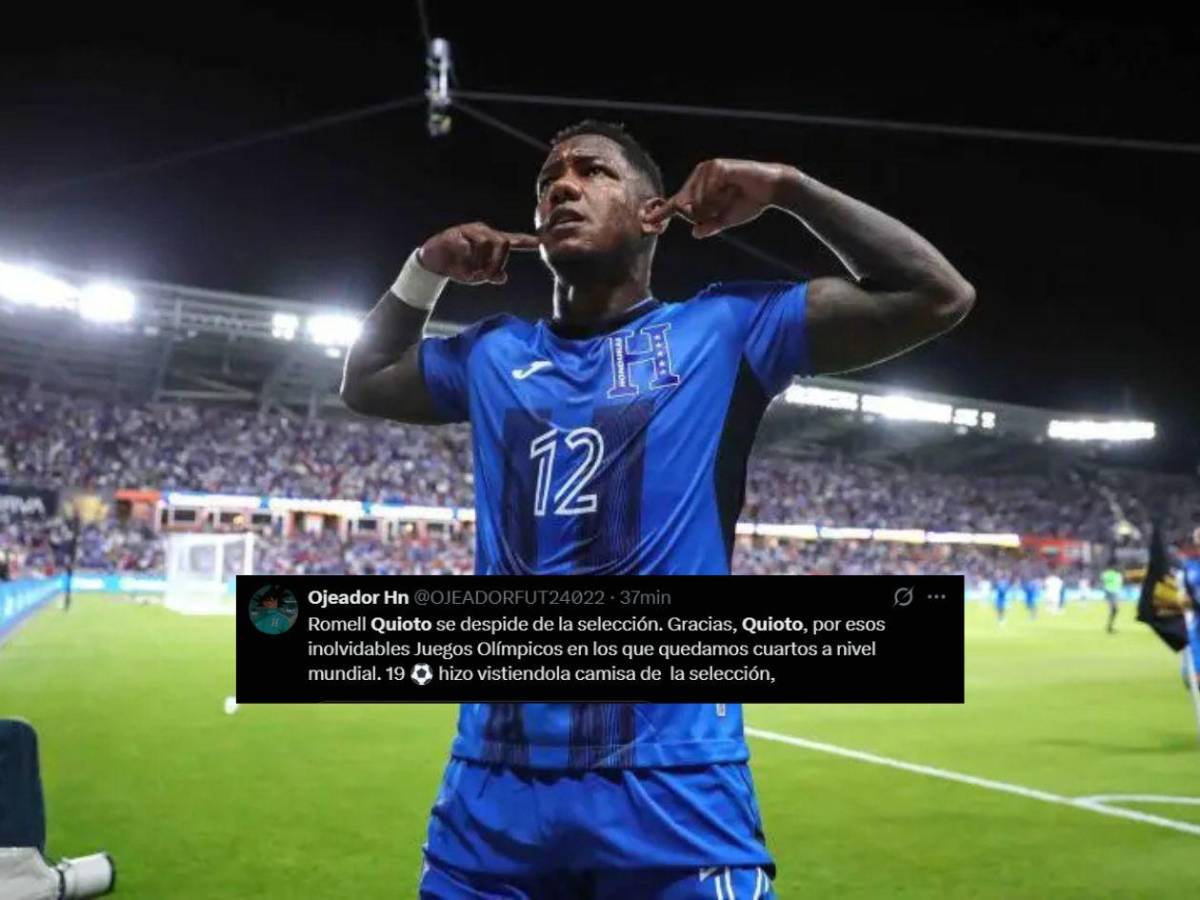 Así reaccionó la prensa al retiro de Romell Quioto de la Selección de Honduras