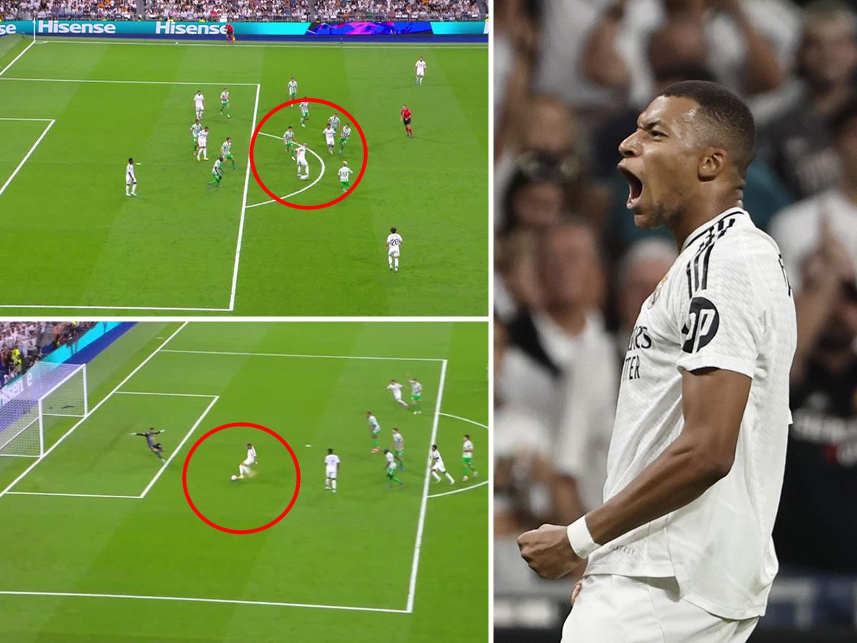 Mbappé se estrena: así fue su primer gol con Real Madrid en la Liga Española