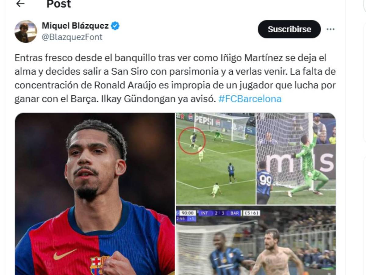 Culpable: Piden su salida del Barcelona y el Inter se burla