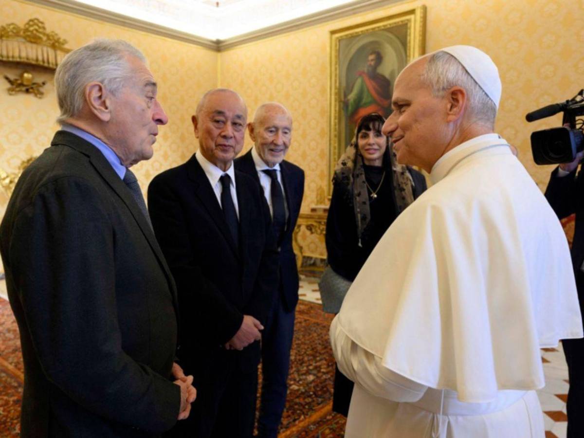Robert De Niro en el Vaticano: un ícono del cine frente al Pontífice