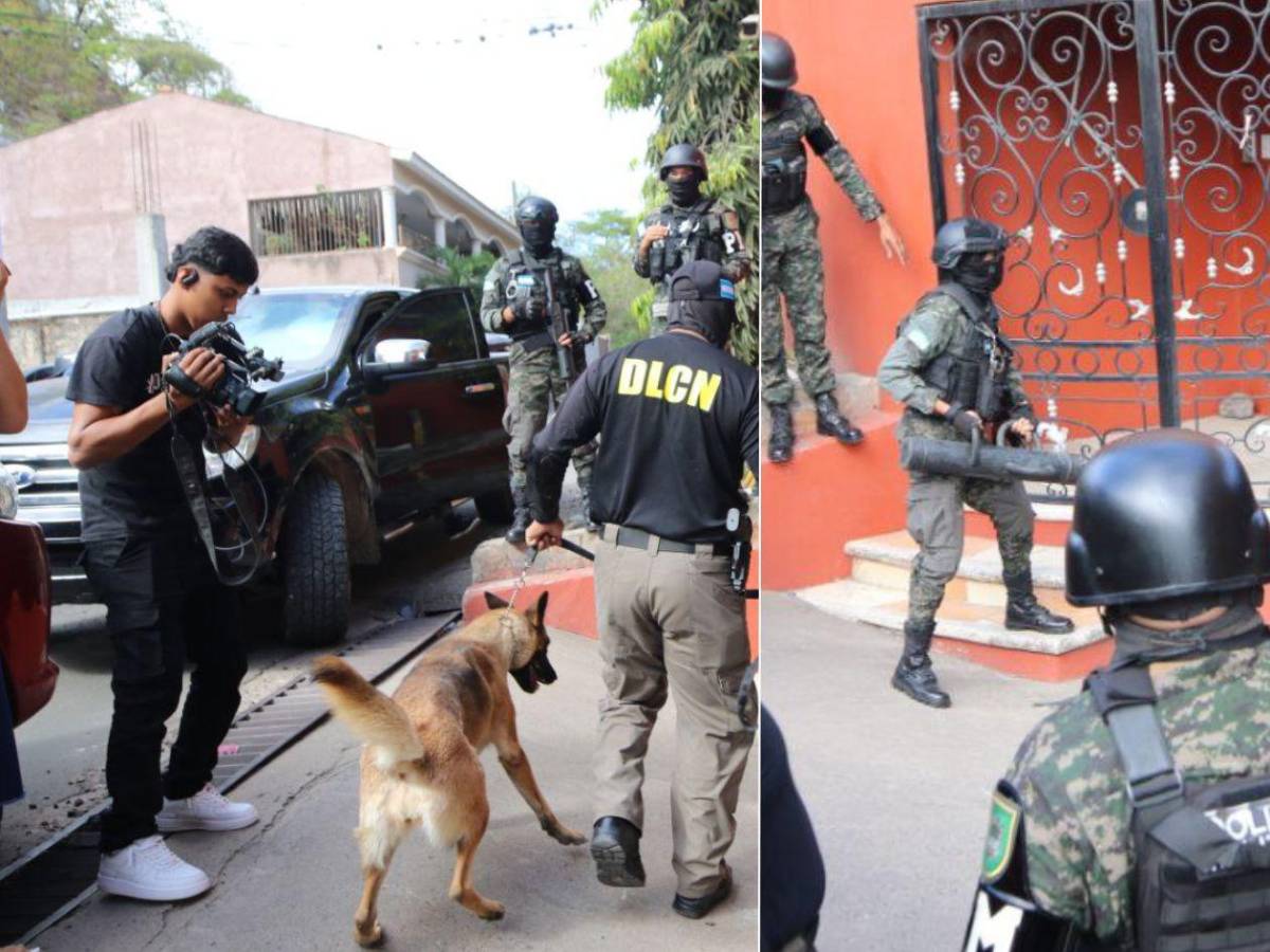 Con perros y ariete rompepuertas: así fue el allanamiento en casa de Romeo Vásquez
