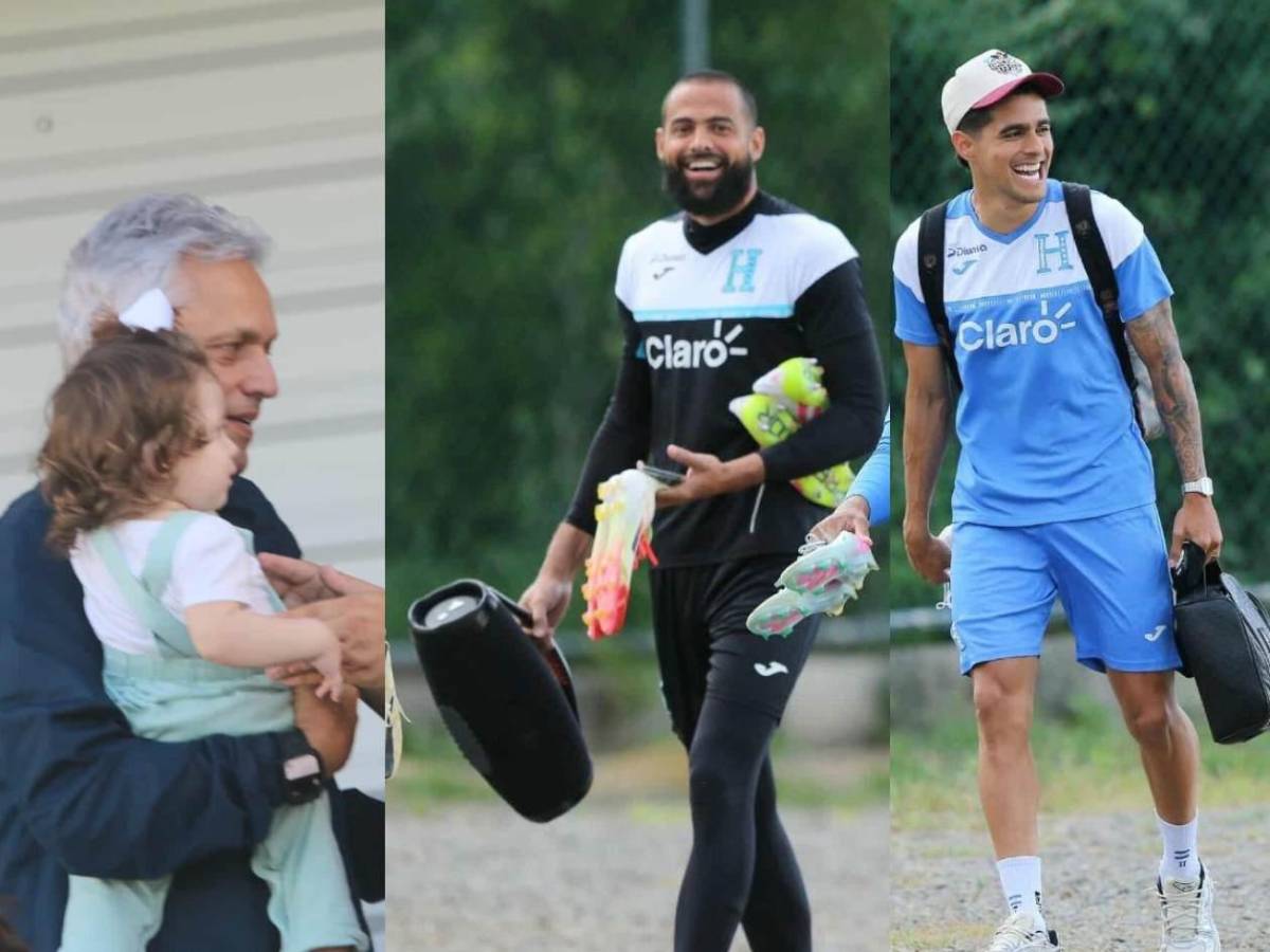 Último entreno de Honduras: bebé enamoró a Vega y Rueda; Edrick puso el ambiente