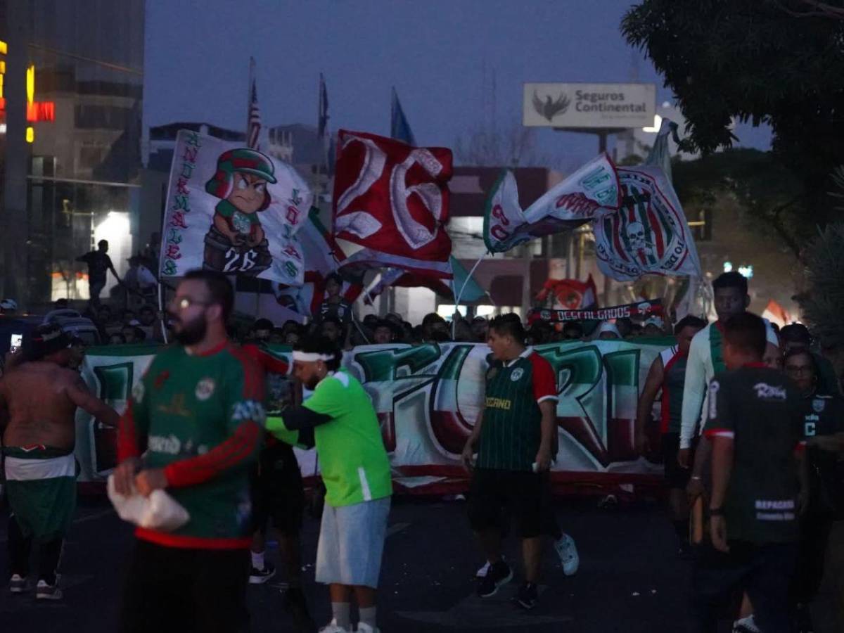 Ambientazo en la final: así se vivió la previa del Marathón vs Motagua