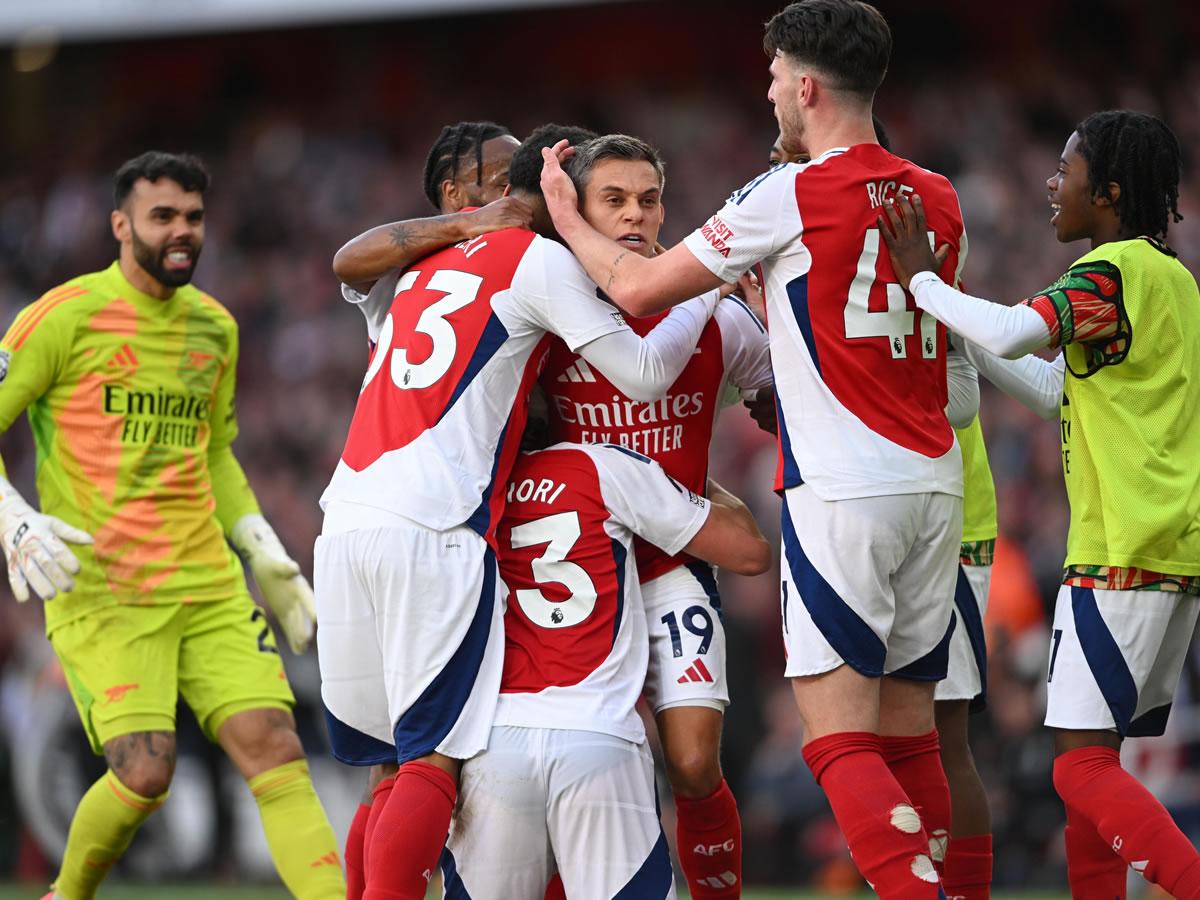 Locura en la Premier League: Arsenal triunfa con goles en los minutos 94 y 100