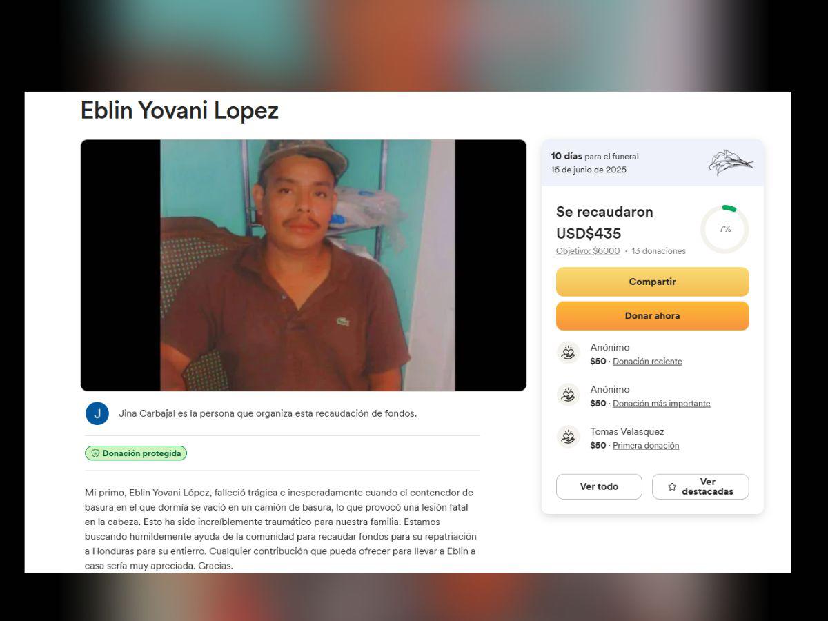 Hondureño muere aplastado dentro de camión de basura en Nueva York