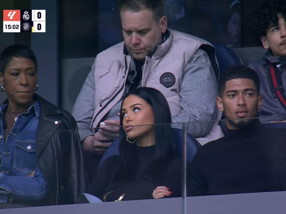 Bellingham es captado con su nueva novia en el Bernabéu: es mayor que él