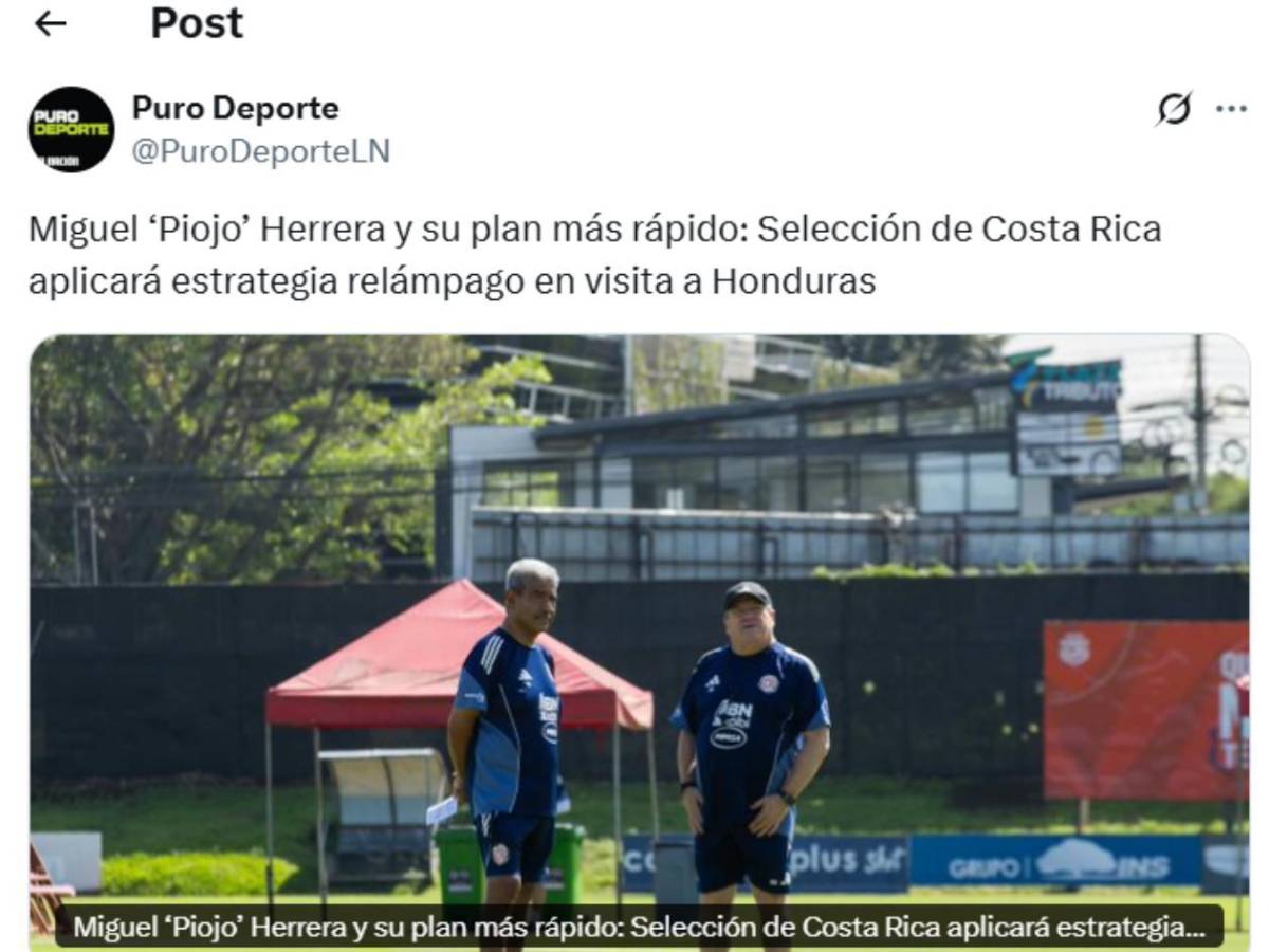Honduras - Costa Rica: Plan de los ticos, preocupación y mofa de personaje