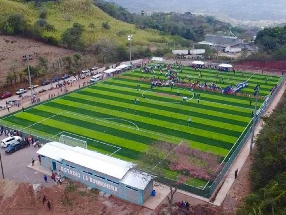 Así luce La Bombonera en Honduras: la nueva cancha en Santa Bárbara