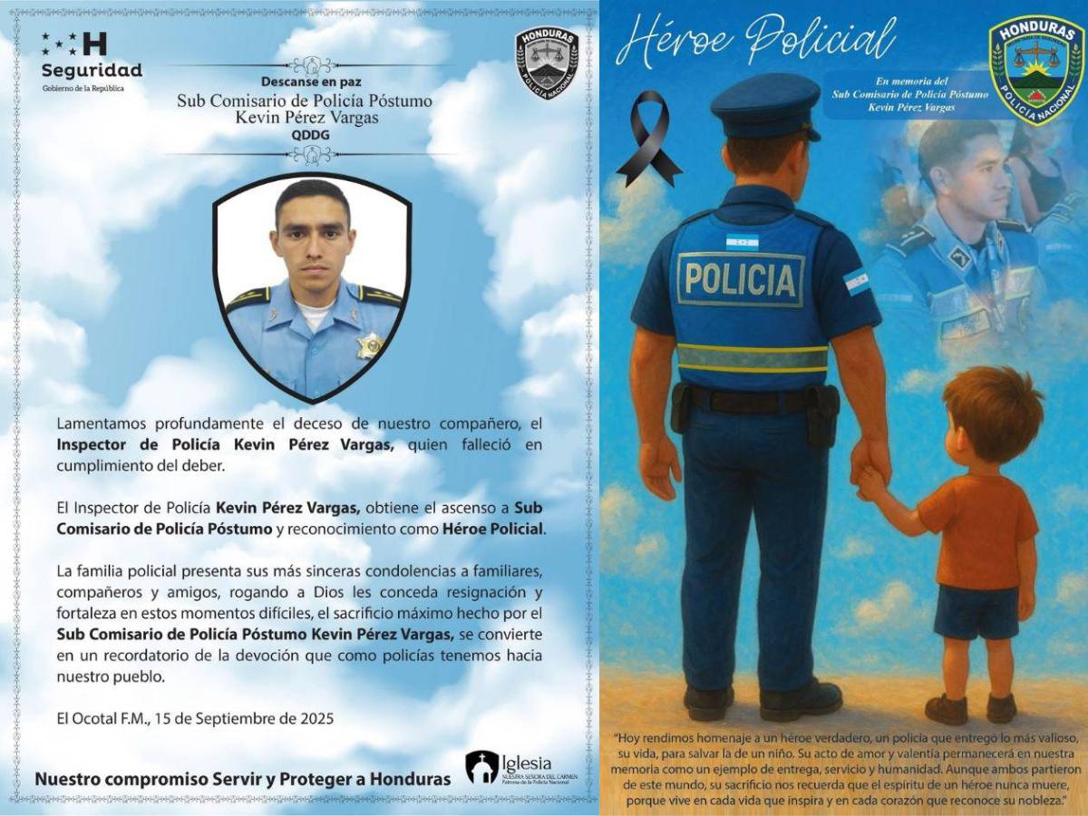 Kevin Pérez: el policía que dio su vida y el niño que la quebrada nunca devolvió