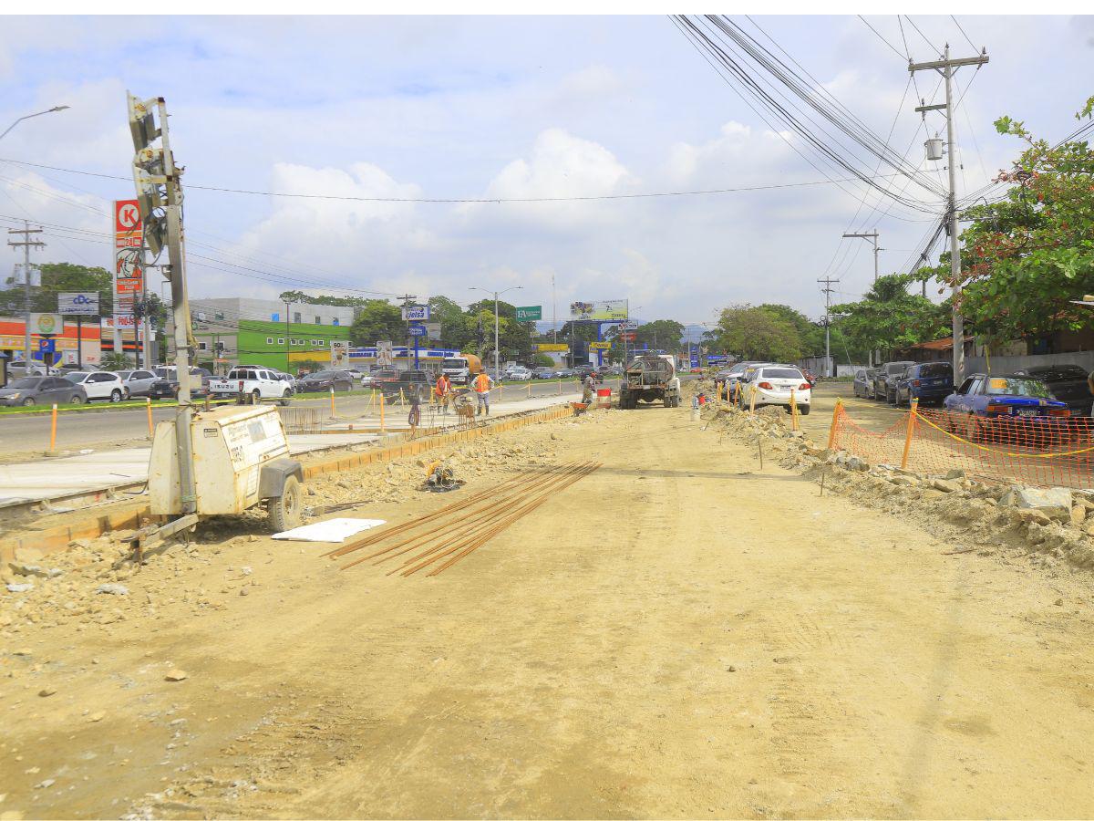 Así avanzan los trabajos en los retornos del bulevar del norte