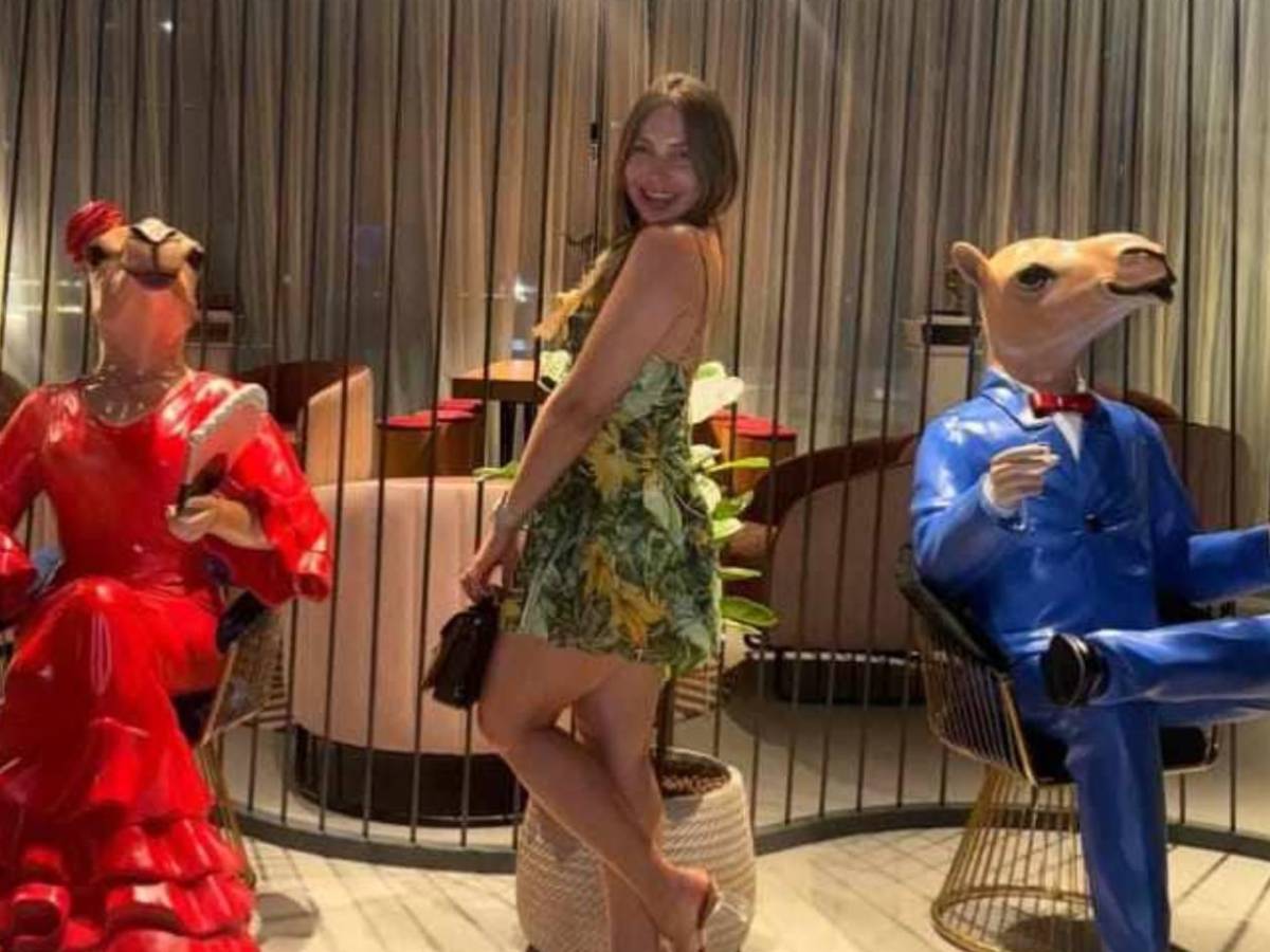 Fotos: Esposa de futbolista hondureño sorprende en Dubái