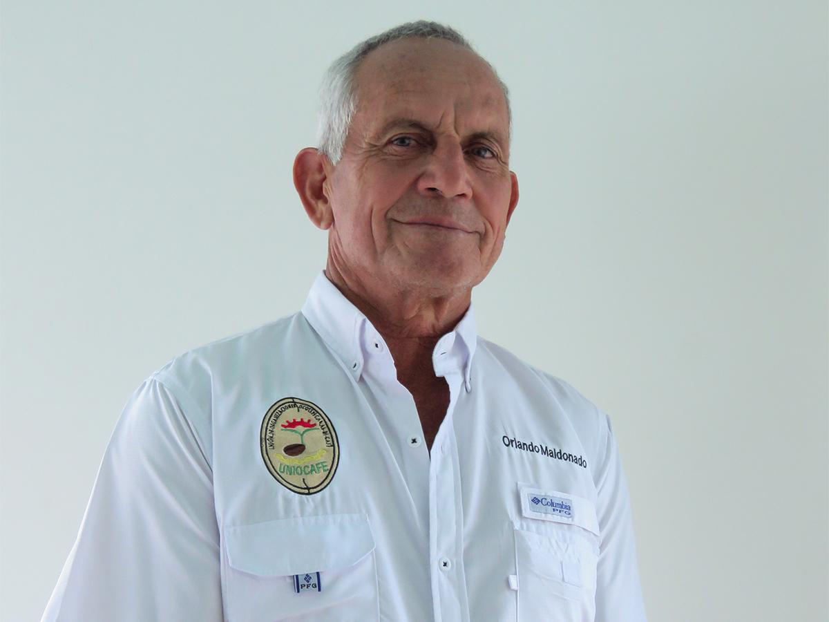 Orlando Maldonado, Presidente de UNIOCAFE (Unión de Cooperativas Cafetaleras de Ocotepeque).