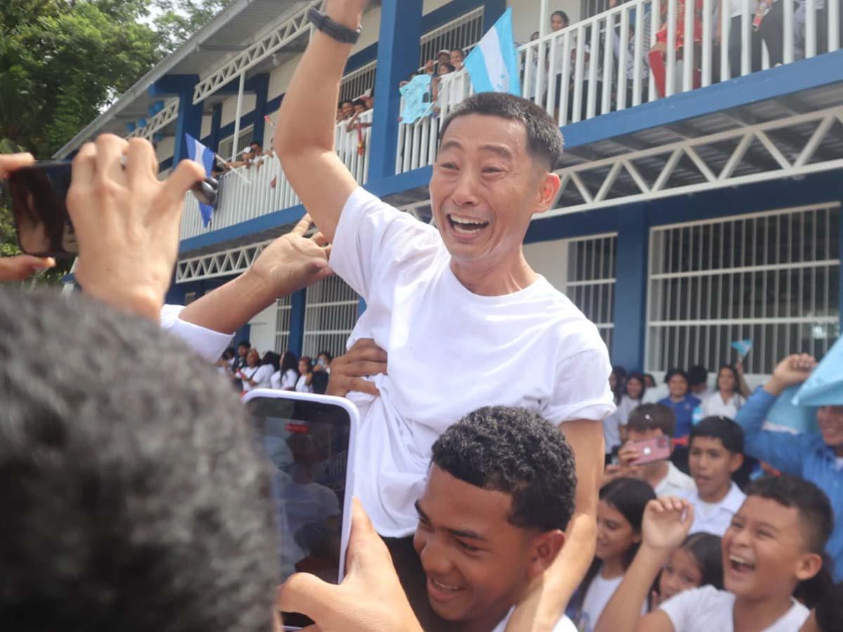 Shin Fujiyama inaugura edificio educativo en Ilanga, Colón, con apoyo de Nayib Bukele