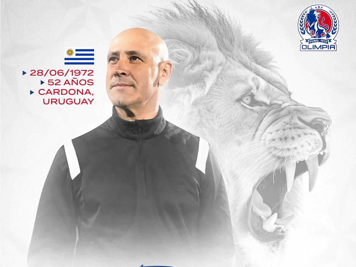 Oficial: Olimpia anuncia al uruguayo Eduardo Espinel como su nuevo entrenador