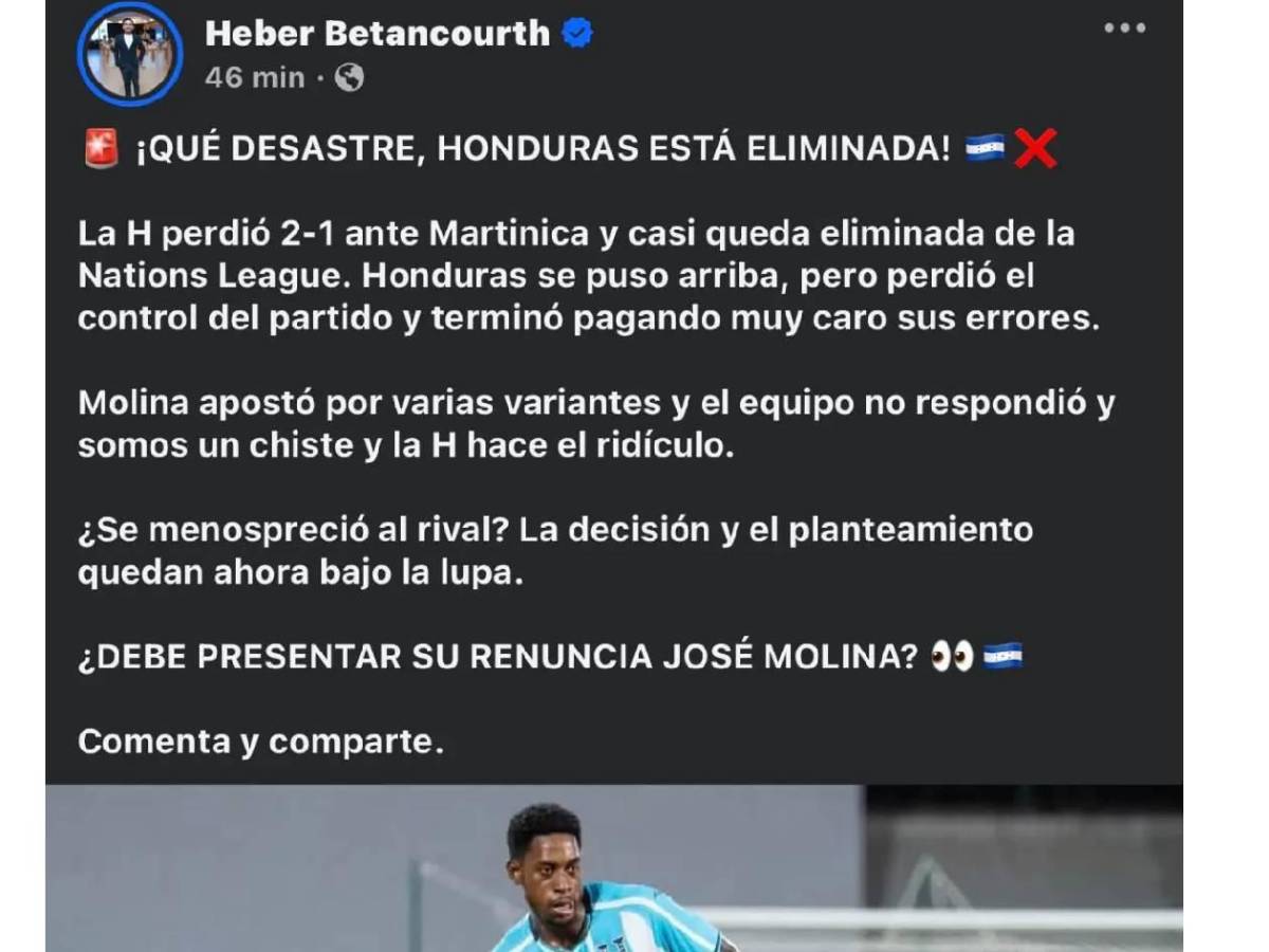 Indignación y asombro por ridículo de Honduras: Señalan a dos culpables