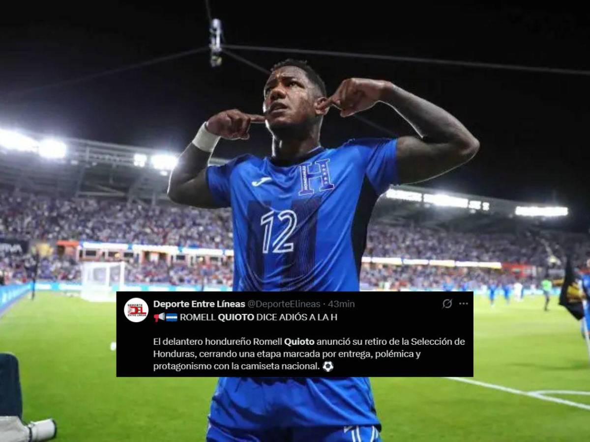 Así reaccionó la prensa al retiro de Romell Quioto de la Selección de Honduras