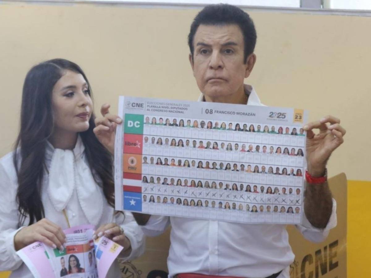 Figuras reconocidas ejercen el voto en un día clave para Honduras