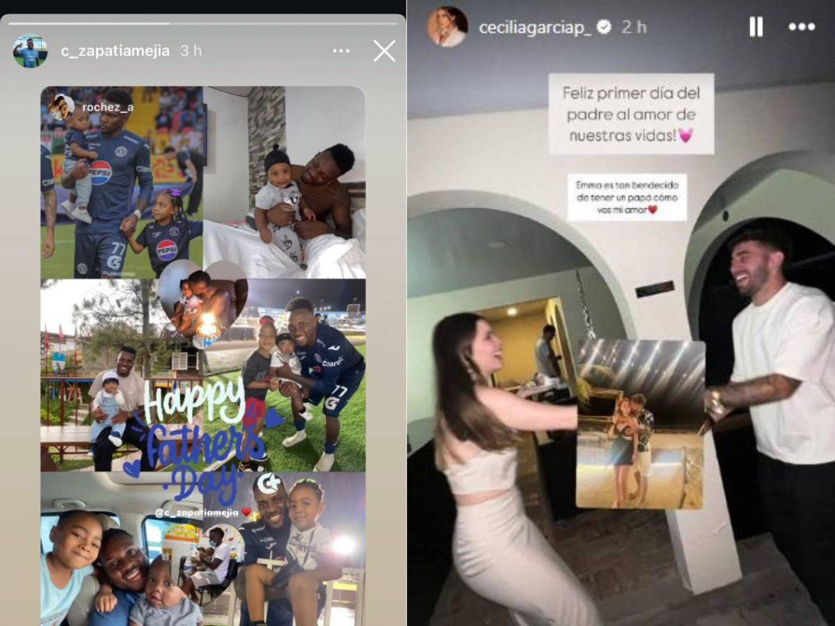 Esposas y sus tiernos mensajes a futbolistas hondureños en el Día del Padre