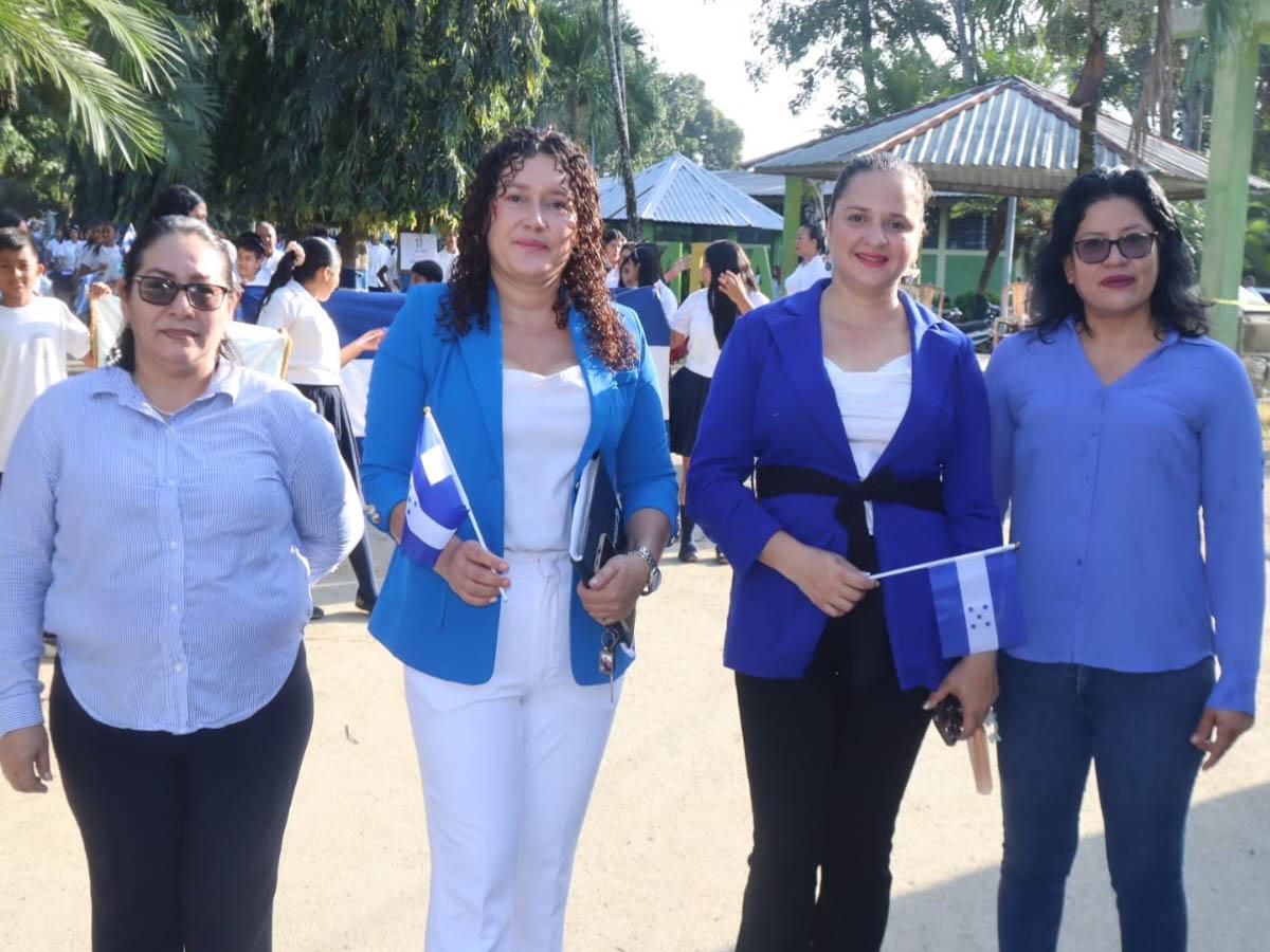 Instituto Modesto Rodas Alvarado de Ilanga rinde homenaje a la Bandera Nacional