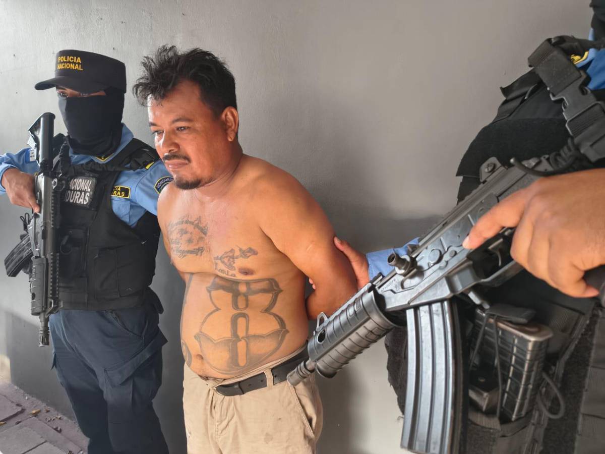 Capturan a Carboni, supuesto soldado de la 18, en San Pedro Sula