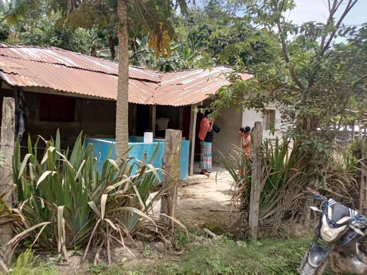 Casa donde fue hallado el cuerpo de la mujer de 70 años en Olancho, Honduras.
