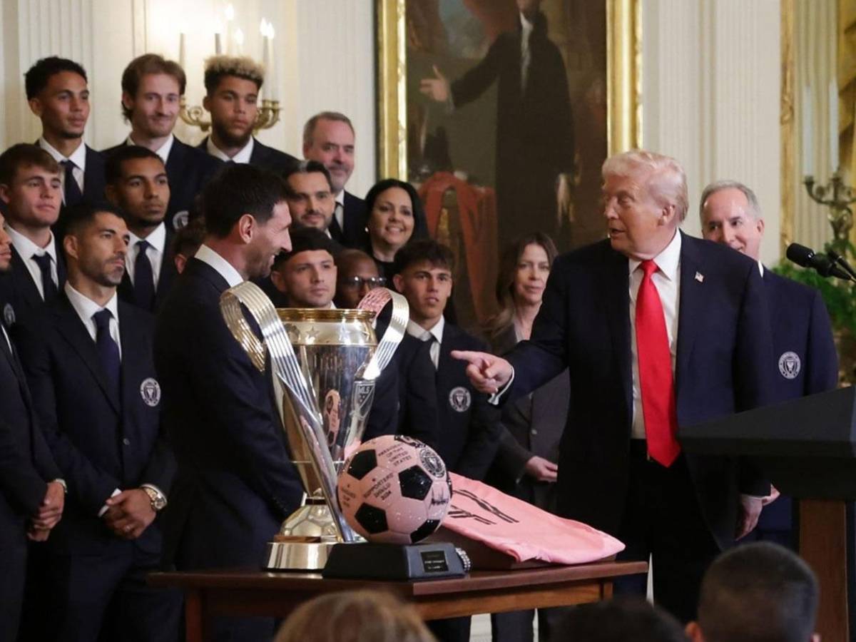 Messi visita a Trump y su reacción cuando mencionó a Cristiano: hondureño en la Casa Blanca