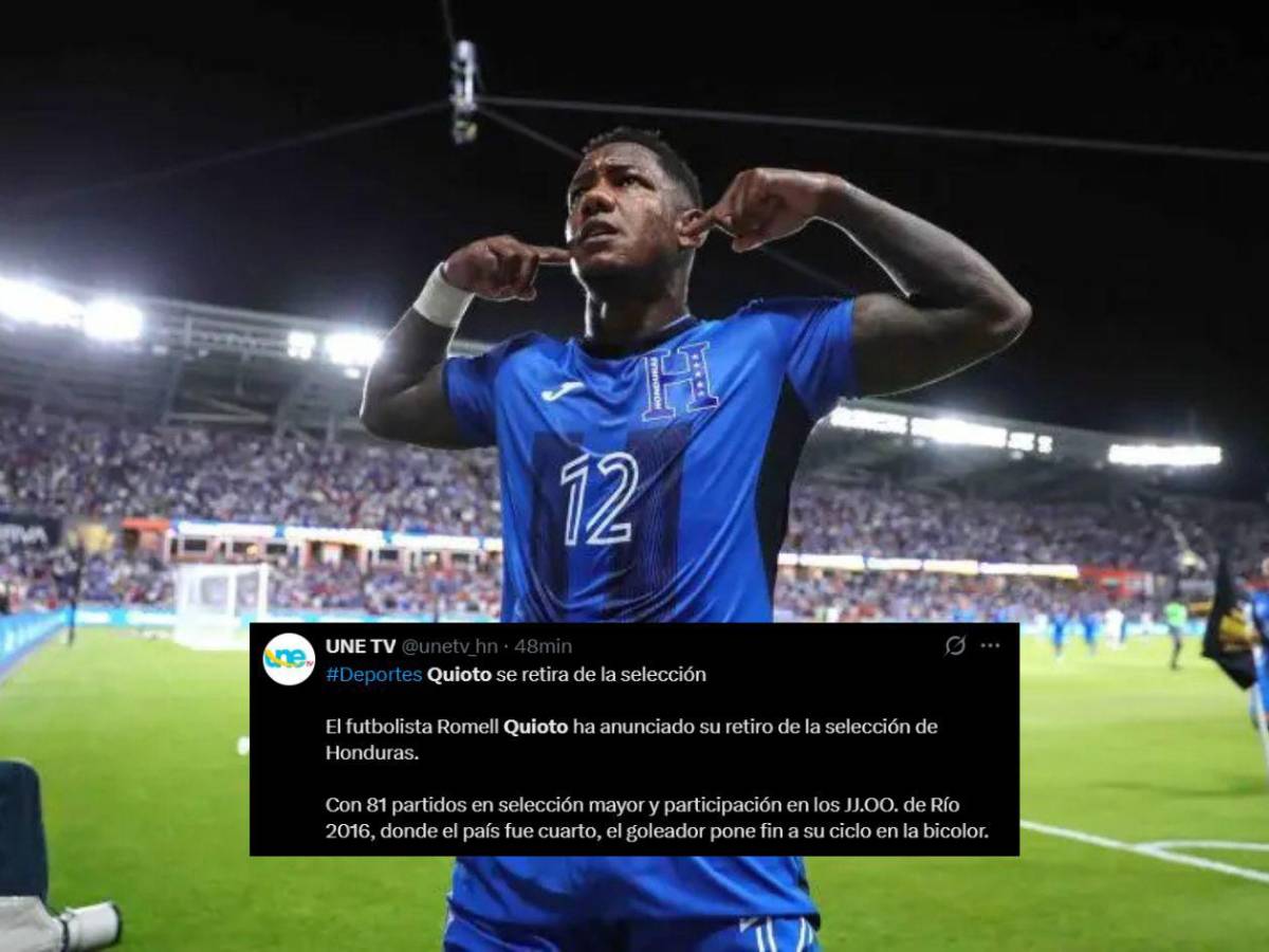 Así reaccionó la prensa al retiro de Romell Quioto de la Selección de Honduras