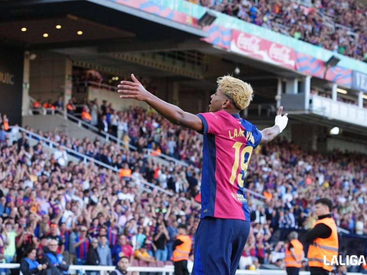 Barcelona festeja los títulos ante su afición, show de Lamine y Gavi presume a su novia