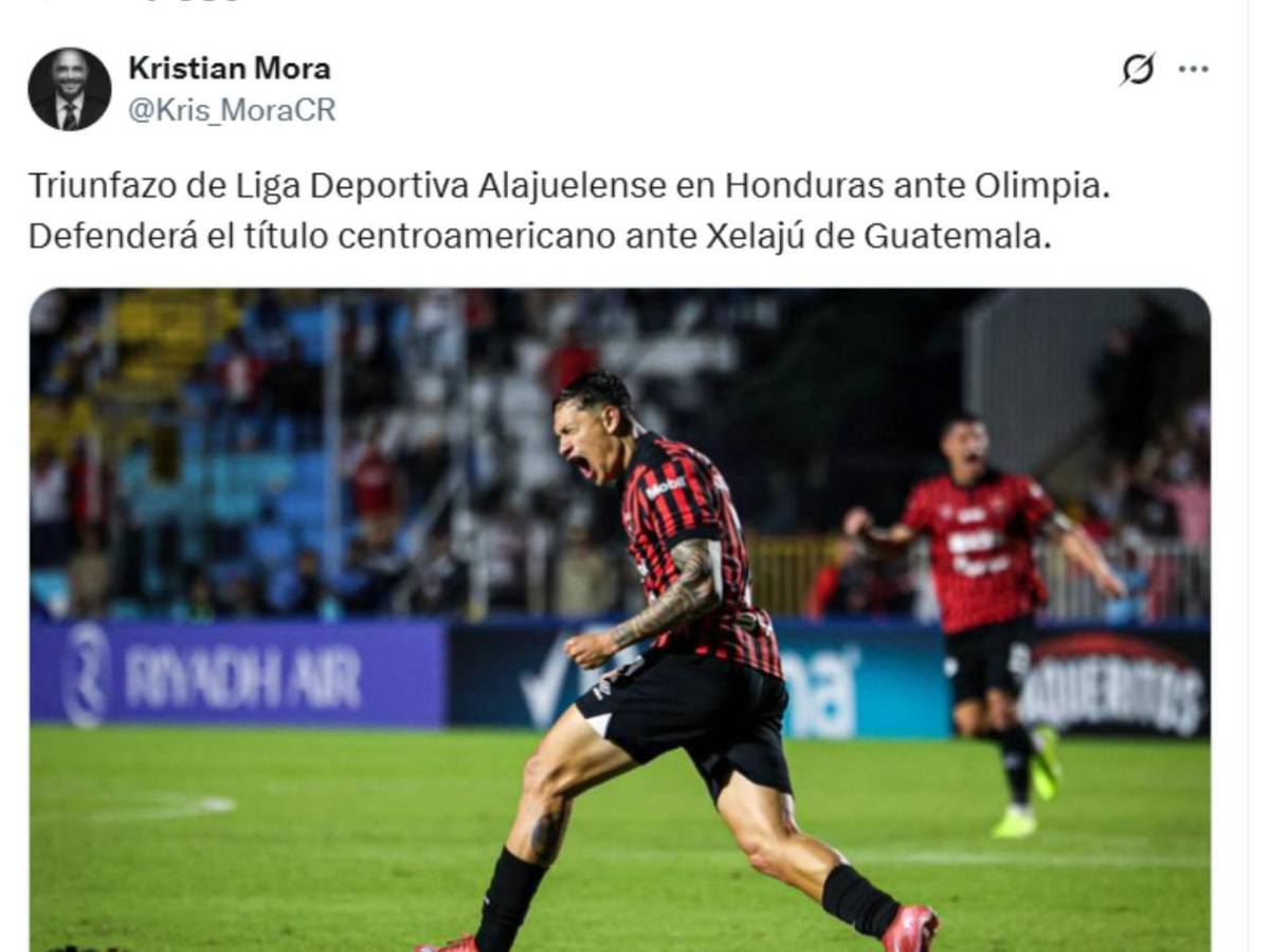 Alajuelense se burla cruelmente del Olimpia e indignación en Honduras