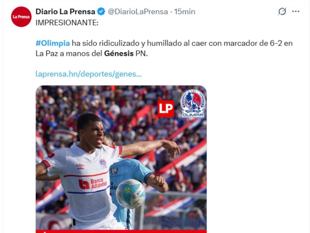 Indignación, sorpresa y señalan al culpable tras vapuleada histórica al Olimpia