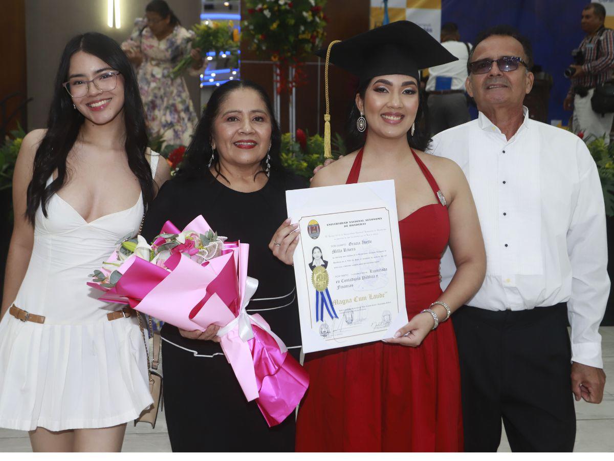 Así se vivió la ceremonia de graduación de Unah-Cortés