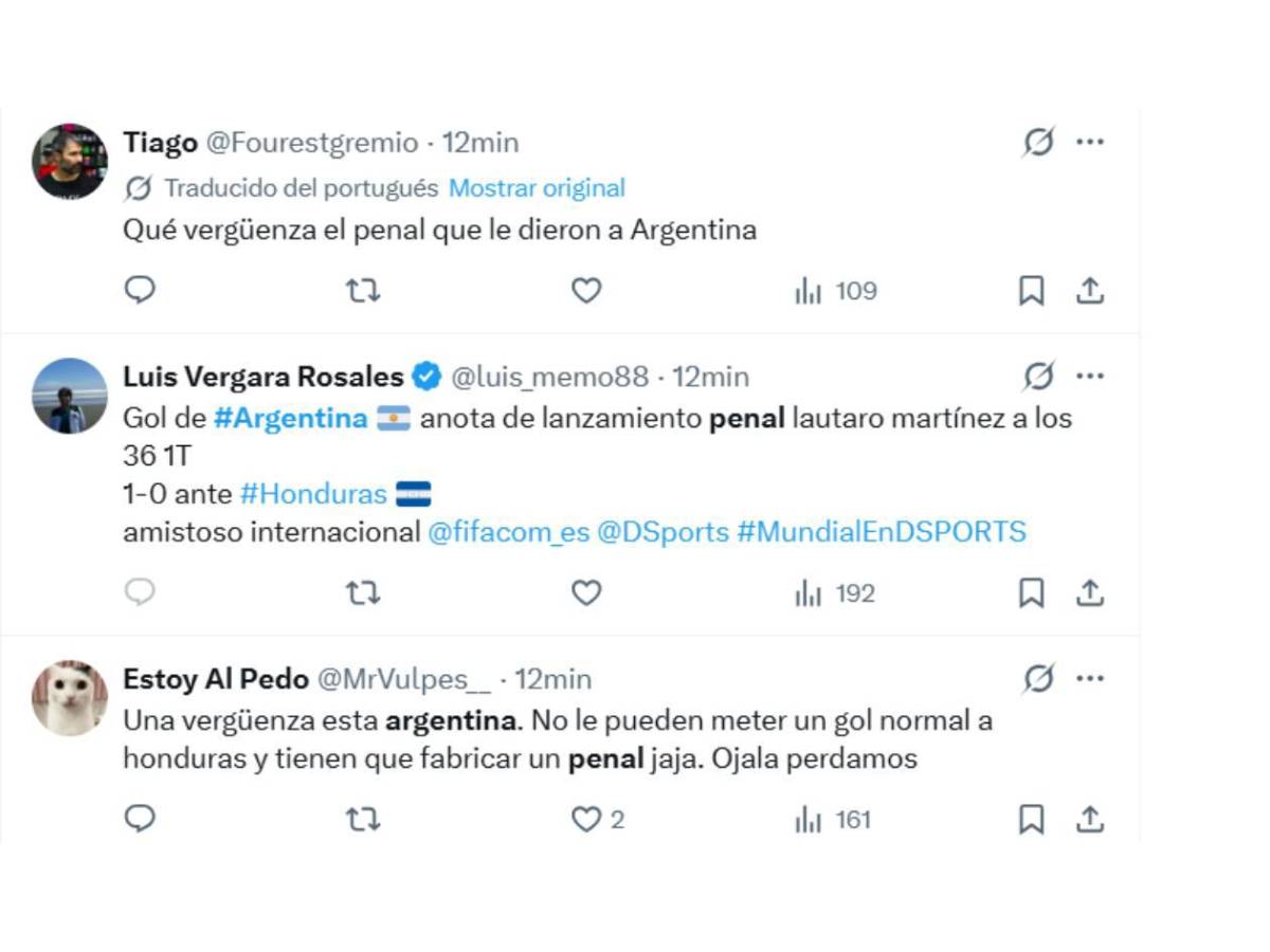 Argentina - Honduras: Indignación, señalan a jugador de la H y curioso blooper