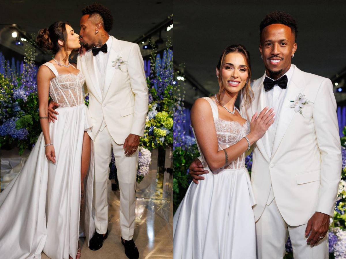 Militao se casó con una modelo y solo tres jugadores del Madrid estuvieron en la boda