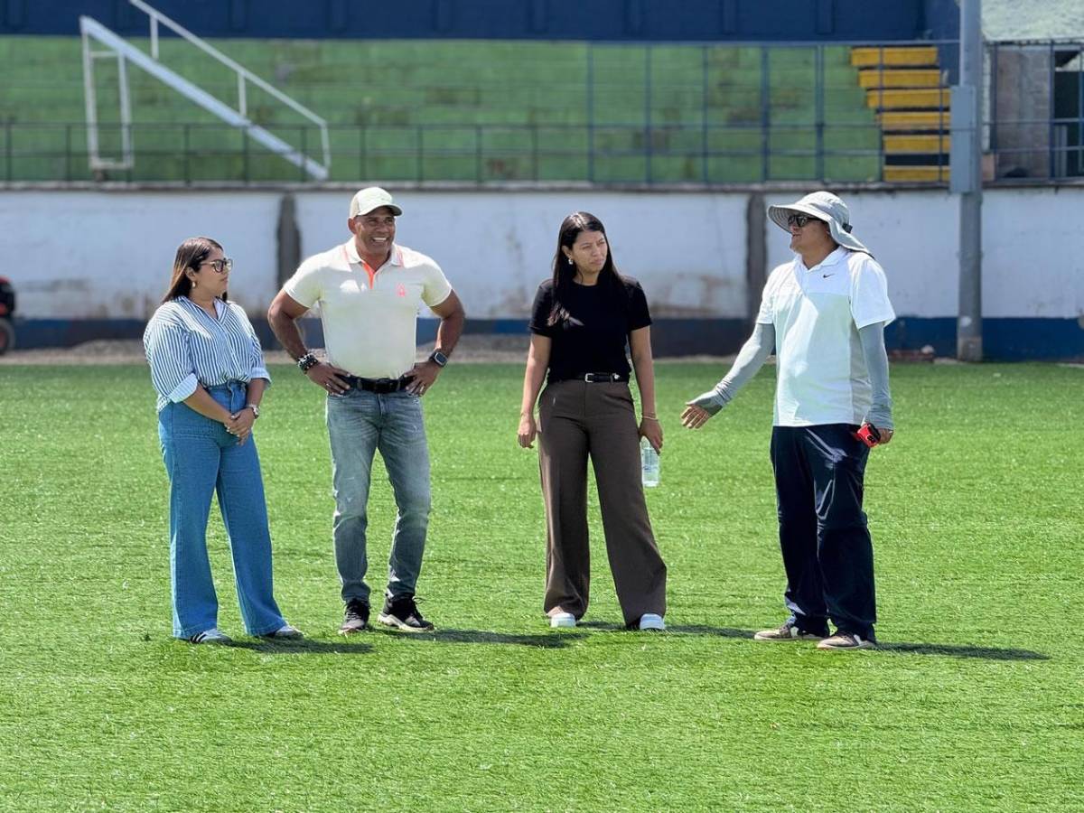 ¡Belleza! Así avanza la remodelación y nueva grama de otro estadio de Liga Nacional