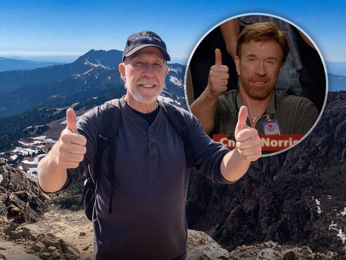 Chuck Norris, a sus 85 años, escala una montaña de 3,187 metros​​​​​​