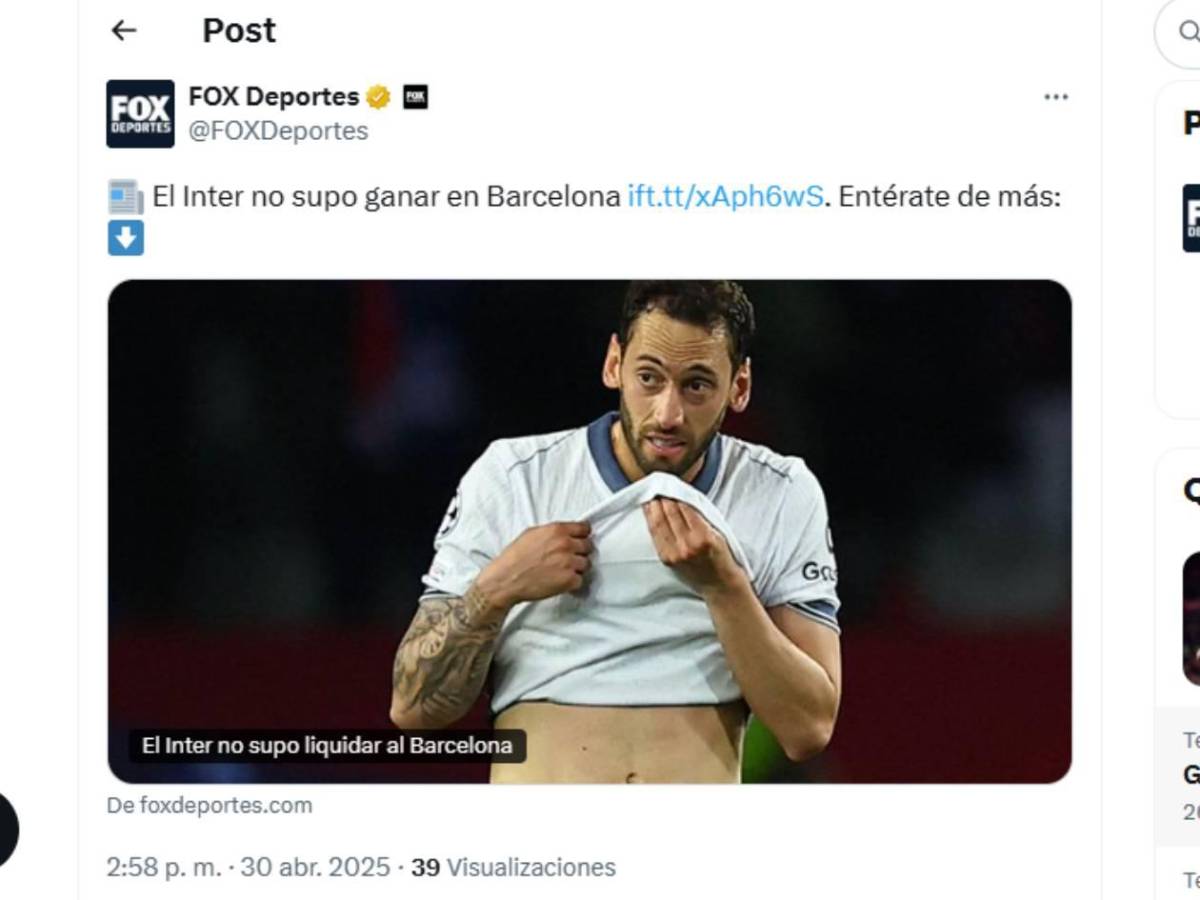 Robo histórico: Revuelo tras el Barcelona vs Inter; Haaland sorprende