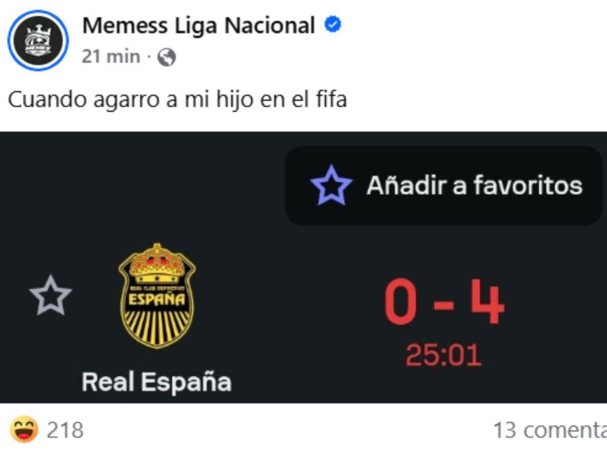 Humillación viral: memes contra Real España por goleada ante LAFC