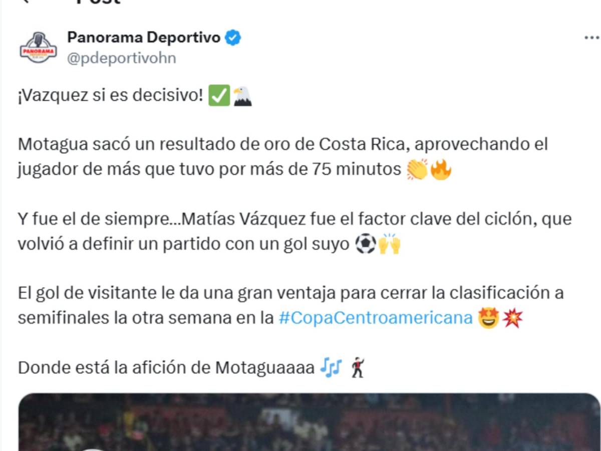 Motagua hace historia ante Alajuelense; enfado y preocupación en Costa Rica