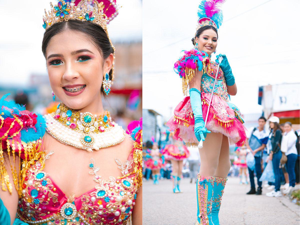 Estas son las bellas palillonas de Danlí que enamoraron al público con sus trajes