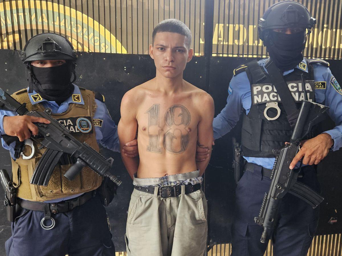 Capturan a supuesto cabecilla de la Pandilla 18 en Chamelecón