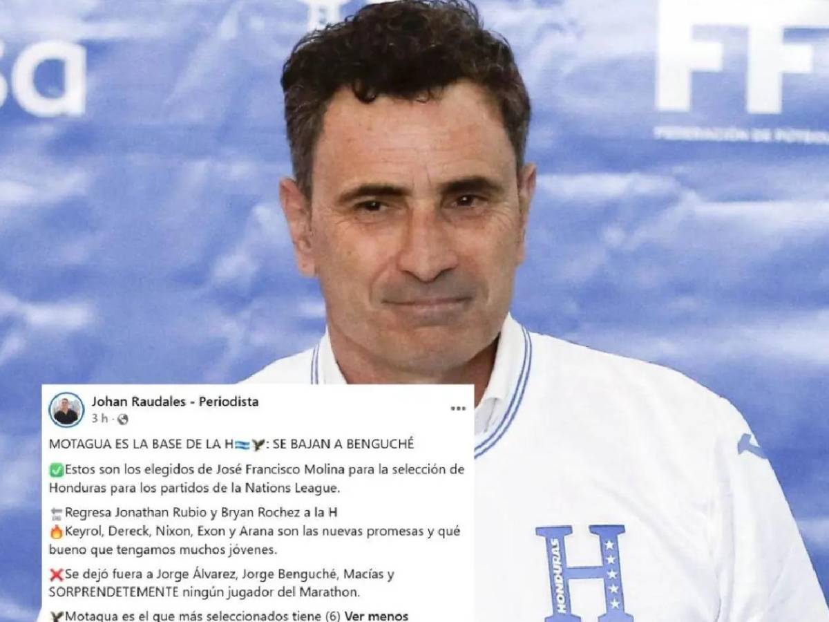 Revuelo: Prensa reacciona tras nueva convocatoria de Molina con Selección Honduras
