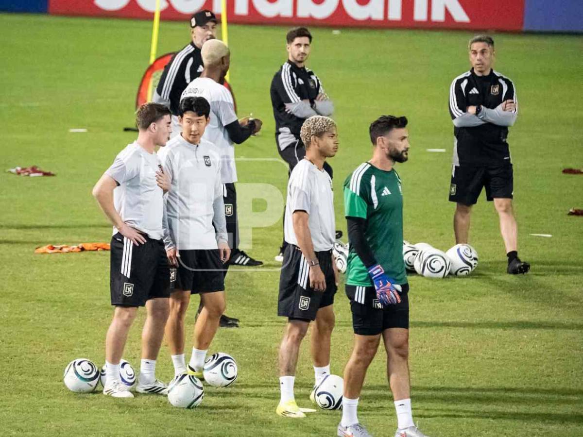 LAFC entrenó: Son Heung-Min y Lloris se divierten en el Morazán; un regreso