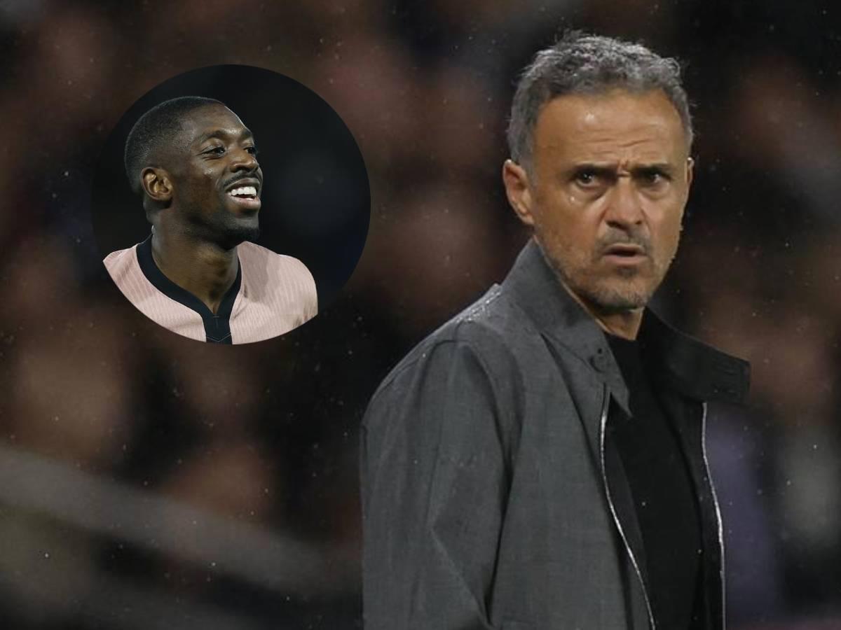 Luis Enrique revela el motivo del descarte de Dembélé en PSG: “Hay un problema”
