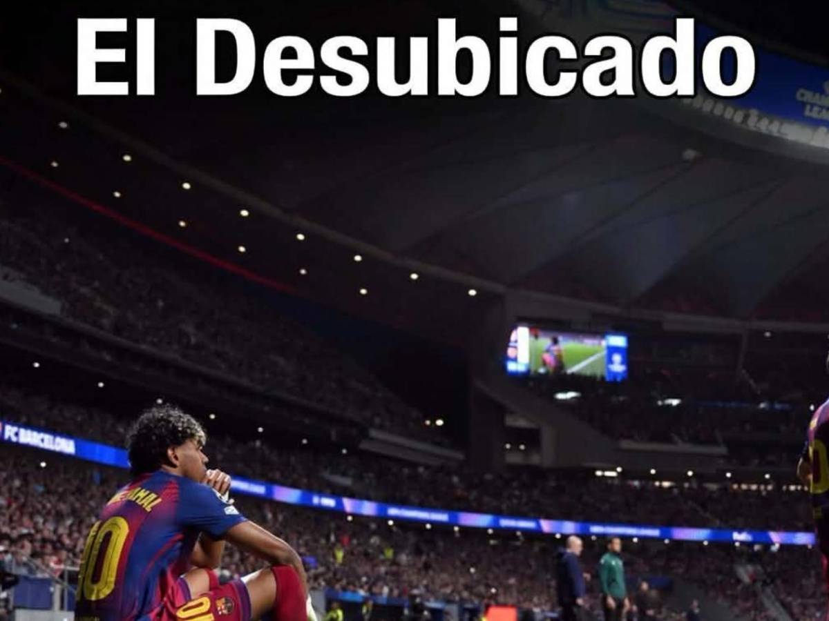 Lamine Yamal sufre: Es tendencia por su imagen ante Atlético por la Champions