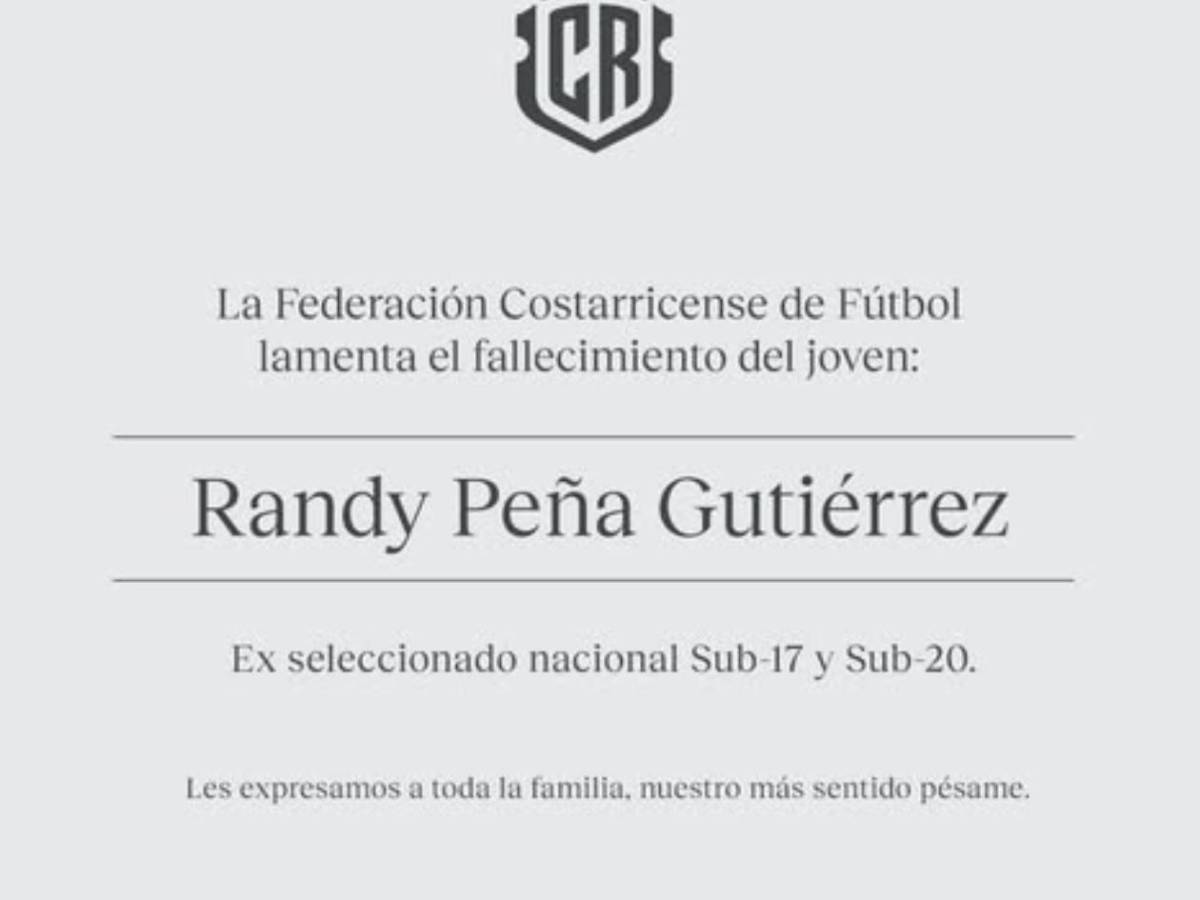 Costa Rica de luto tras cruel asesinato de futbolista: La víctima estuvo en Honduras