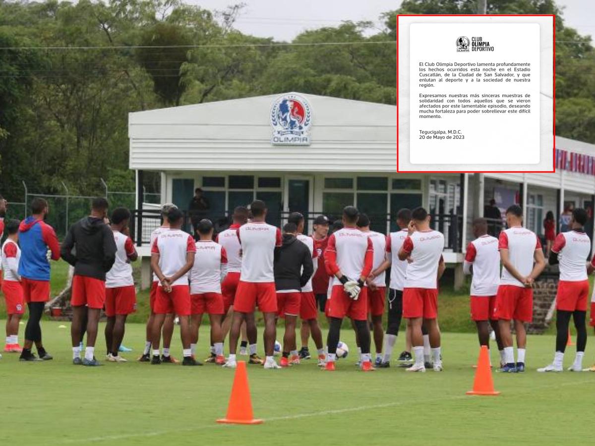 El mensaje de Olimpia tras la tragedia en El Salvador