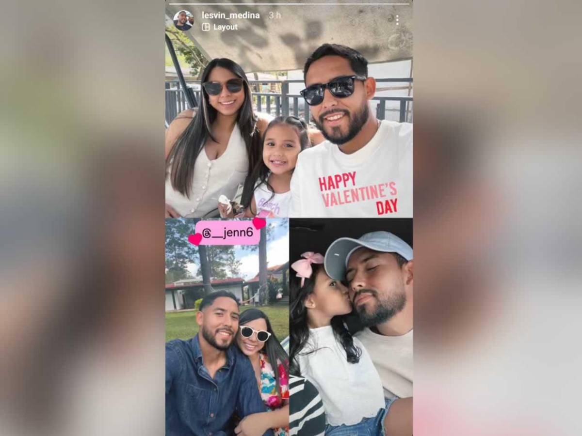 Futbolistas de la Liga Nacional festejan el Día de San Valentín en pareja