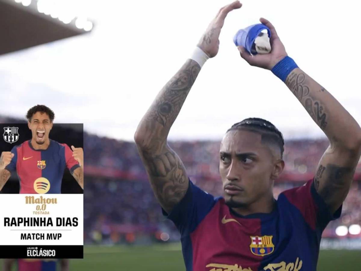 Raphinha se burla del madridismo: ¿por qué festejó señalando el vendaje de su mano?