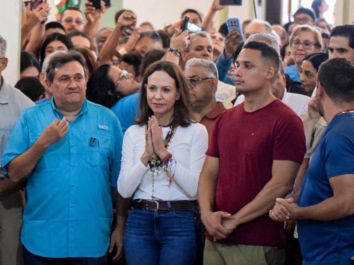 Así fue el multitudinario recorrido de María Corina Machado tras regresar a Venezuela