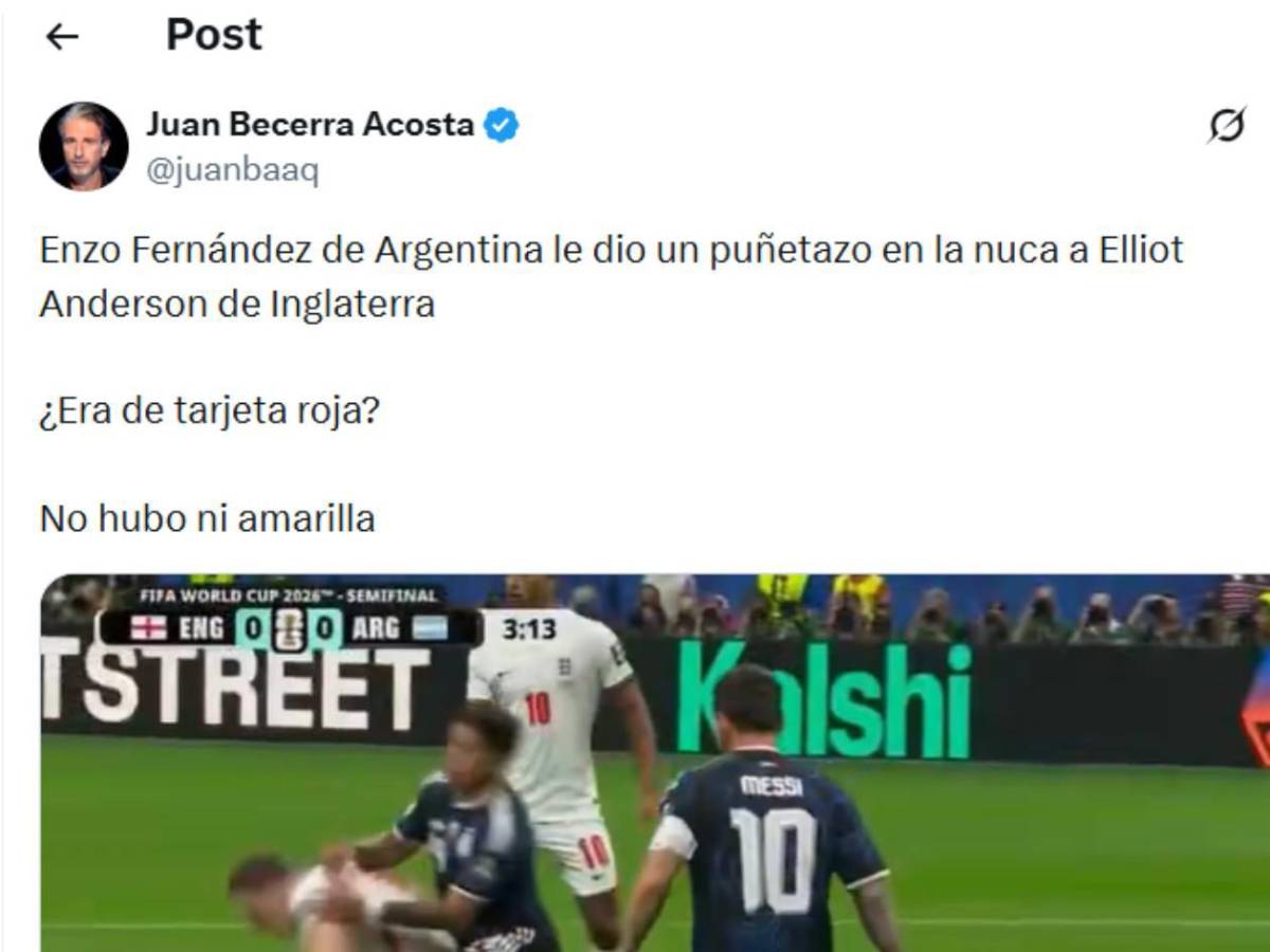 Indignación y denuncia de Inglaterra tras caer ante Argentina: Es una vergüenza